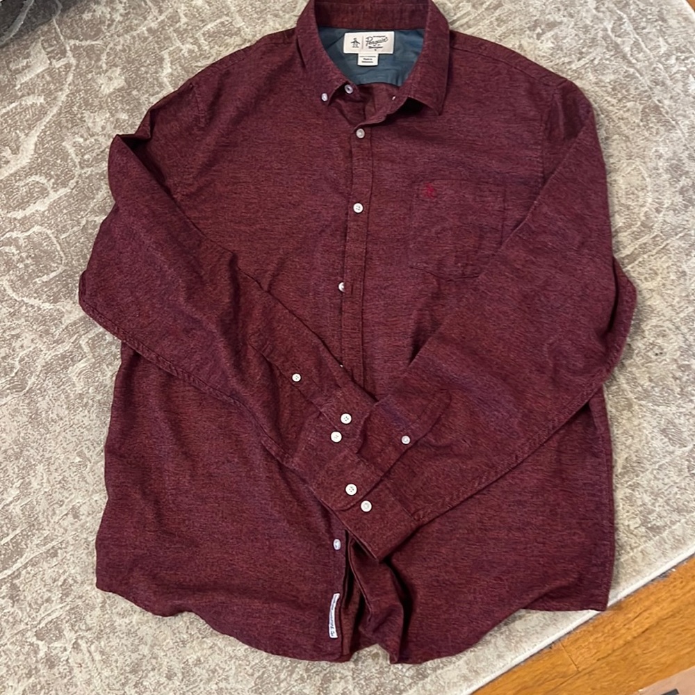 Original Penguin long sleeve button down‎ shirt